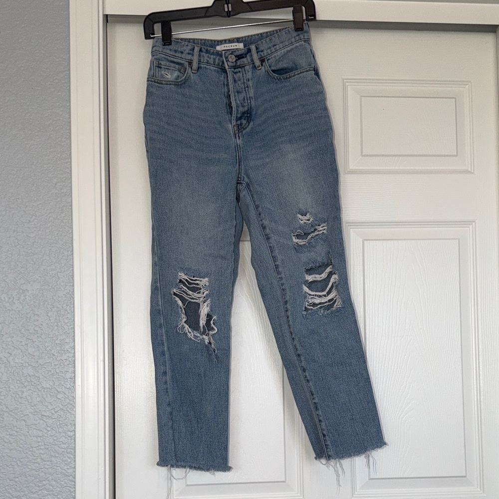 Classic Blue Distressed Jeans